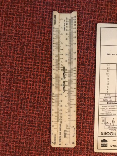 CONCRETE ESTIMATOR AND CONCRETE REINFORCEMENT STEEL INSTITUTE CHARTS - Picture 3 of 4