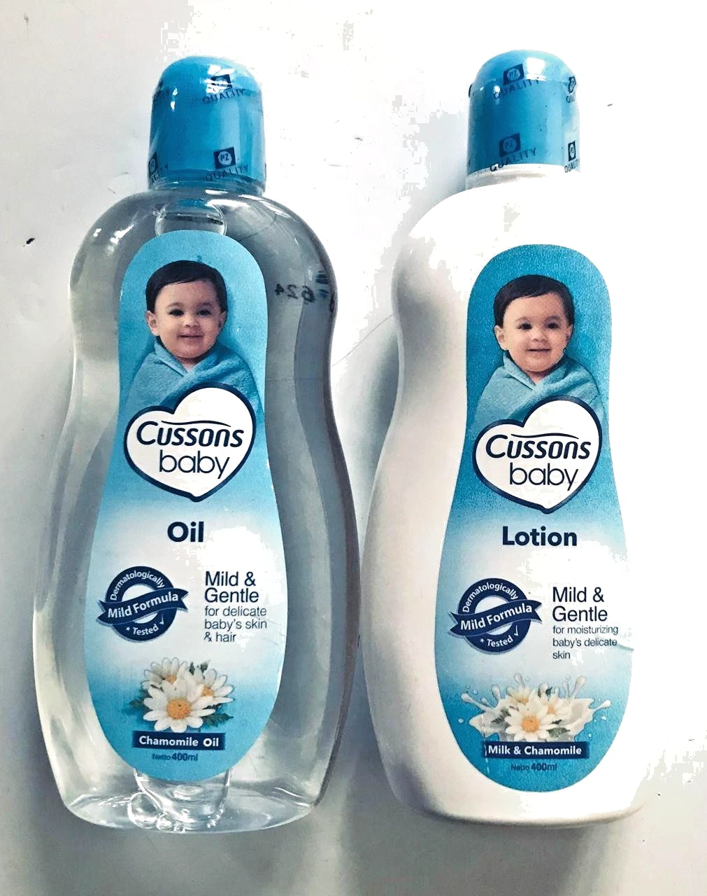 CUSSONS BABY SET OIL 400ML,LOTION 400ML,MILD GENTLE CHAMOMILE SOOTHE BABY SKIN.
Opens in a new windo