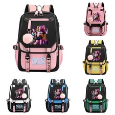 KPop Demon Hunters Backpack for Kids Rumi Mira Zoey HUNTR/X Bookbag for Girls