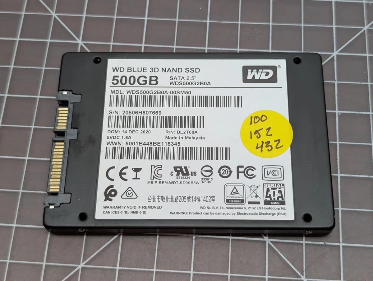 Western Digital Solid State Drives 500 GB Storage Capacity for