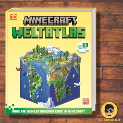 Minecraft Weltatlas / DK Verlag / offizieller Minecraft Guide / Bauideen Buch /