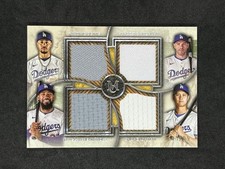 2025 Topps Museum Collection Ohtani Betts Hernandez Freeman Quad Relic /75