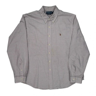Ralph Lauren Checked Shirt - 2XL Pink Cotton