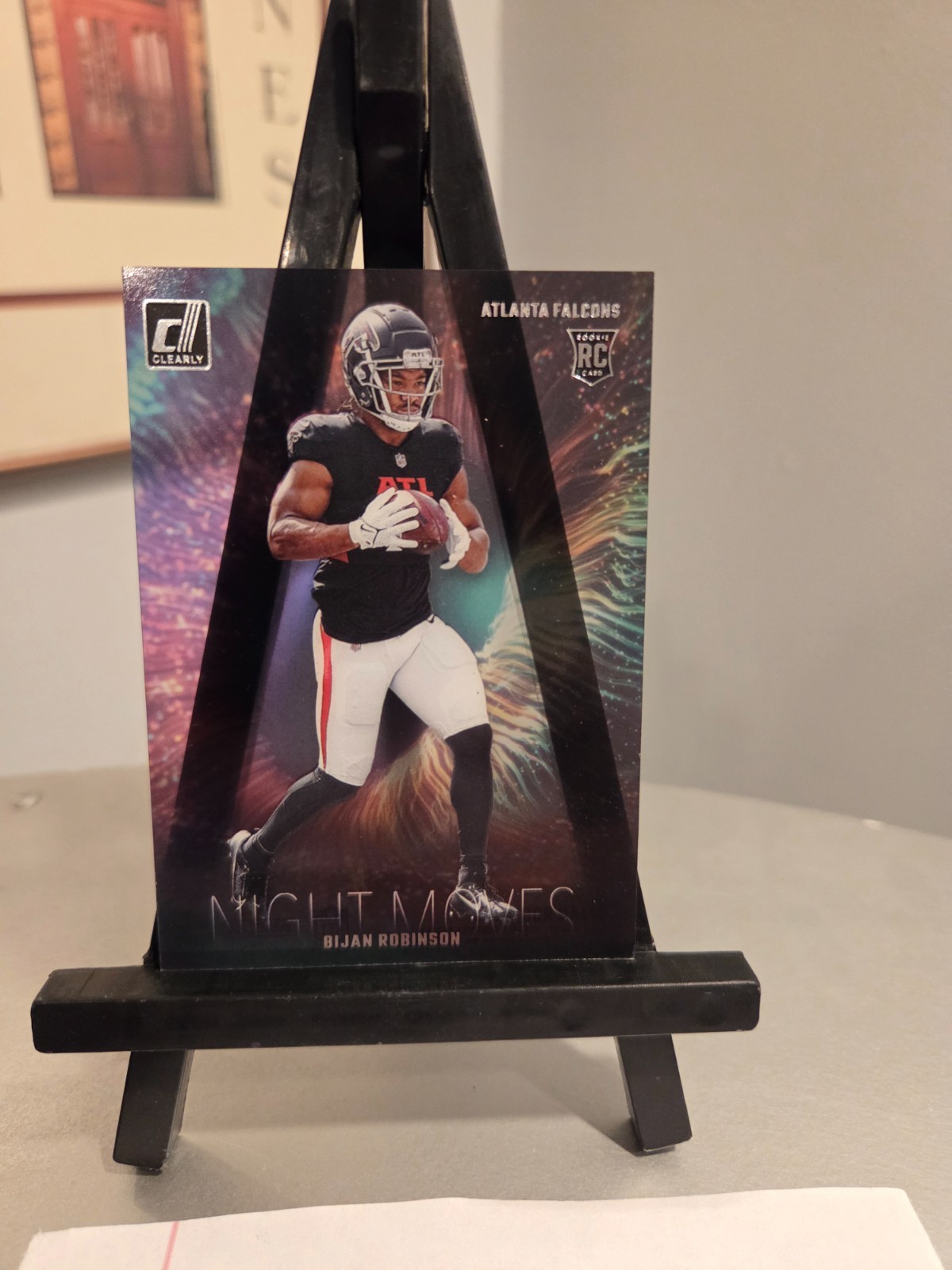 2023 Panini Clearly Donruss - Night Moves Bijan Robinson #17 (RC)