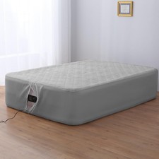Air Mattress Pad with Inflate Opening, Waterproof, Queen, Gray Inflate Air ...