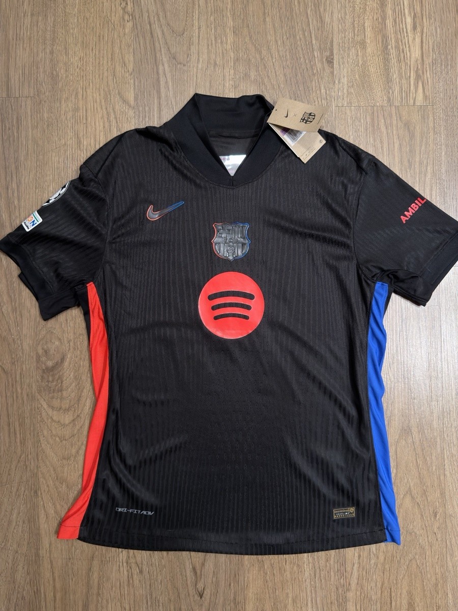 ウェア Nike FC Barcelona Lamine Yamal 19 XL FC Barcelona Lamine Yamal #19 2XL Nike Black Jersey UEFA Champions