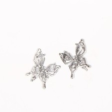 2pcs Rhinestone Decor For Clip On Earbuds Ope...