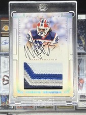 2007 Playoff National Treasures MARSHAWN LYNCH RC RPA /99 Jersey Auto #123