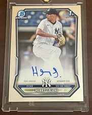 2026 Bowman Henry Lalane 1st Chrome Auto #CPA-HL Yankees Prospect SP