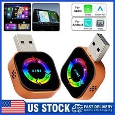 Wireless Carplay Android Auto Adapter Mirror Link Screen Airplay Bluetooth Wi-fi