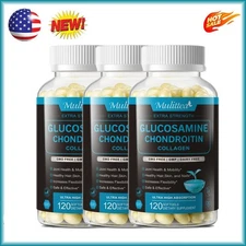 3 Packs 150mg Glucosamine Chondroitin Capsules Collegan & MSM Supplement
