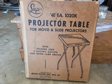 Logan Projector Table In Original Box Vintage Slide Projector