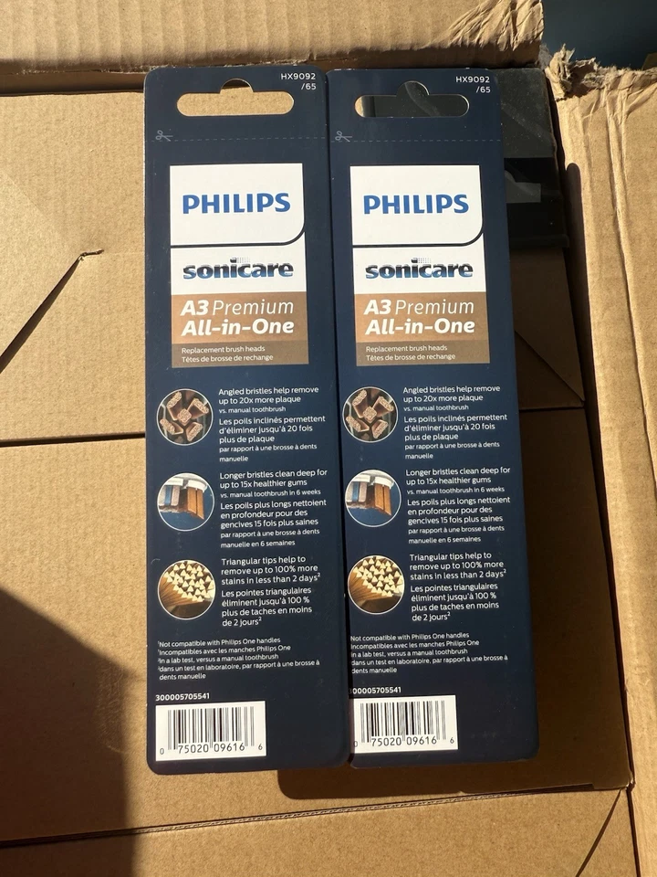 Cabezales de repuesto todo en uno Philips Sonicare A3 Premium -Paquete de 2 quilates Foto 2 de 2