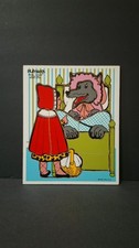 Vintage Playskool     LITTLE RED RIDING HOOD 290-08 Wooden Tray Puzzle 12 Pcs