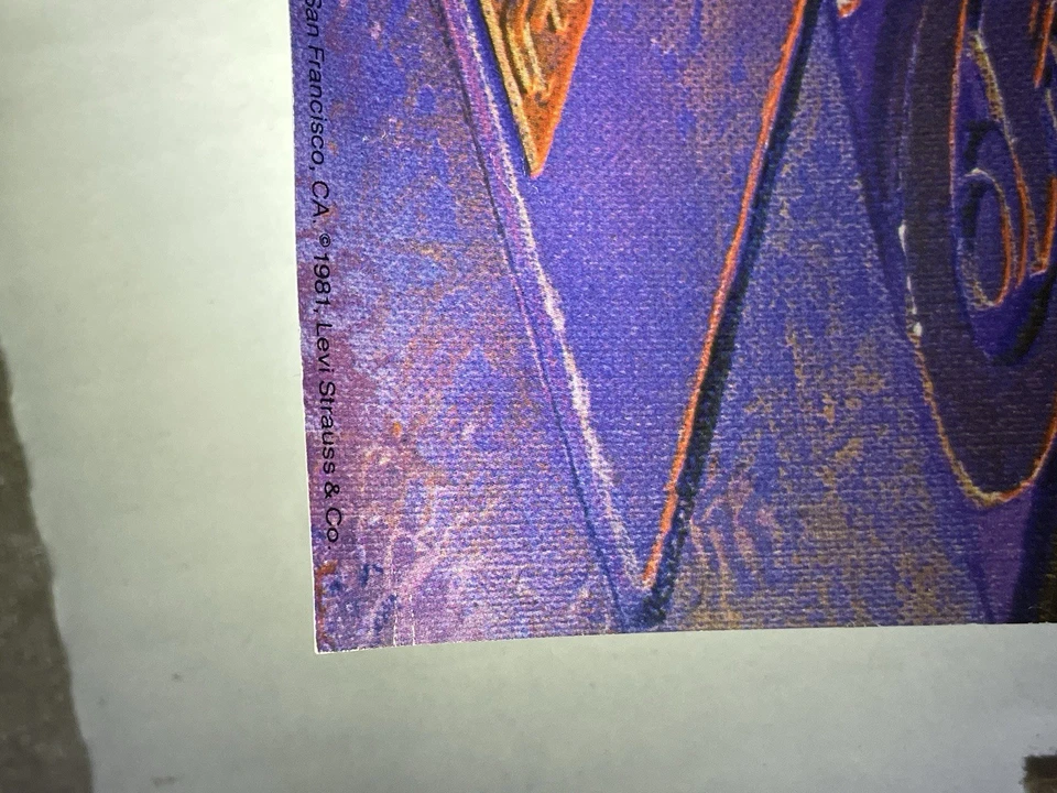 Póster publicitario Levi’s Vintage Levi Strauss tema espacial 22/17’ San Francisco Foto 2 de 4