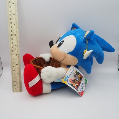 JK58 Sonic The Hedgehog Plush 1996 SEGA Basket Stuffed 7