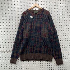 Suéter de Lana Croft Barrow De Colección Para Hombres 2XL 3D Tejido Abuelo Papá Cuello Redondo Cachemira