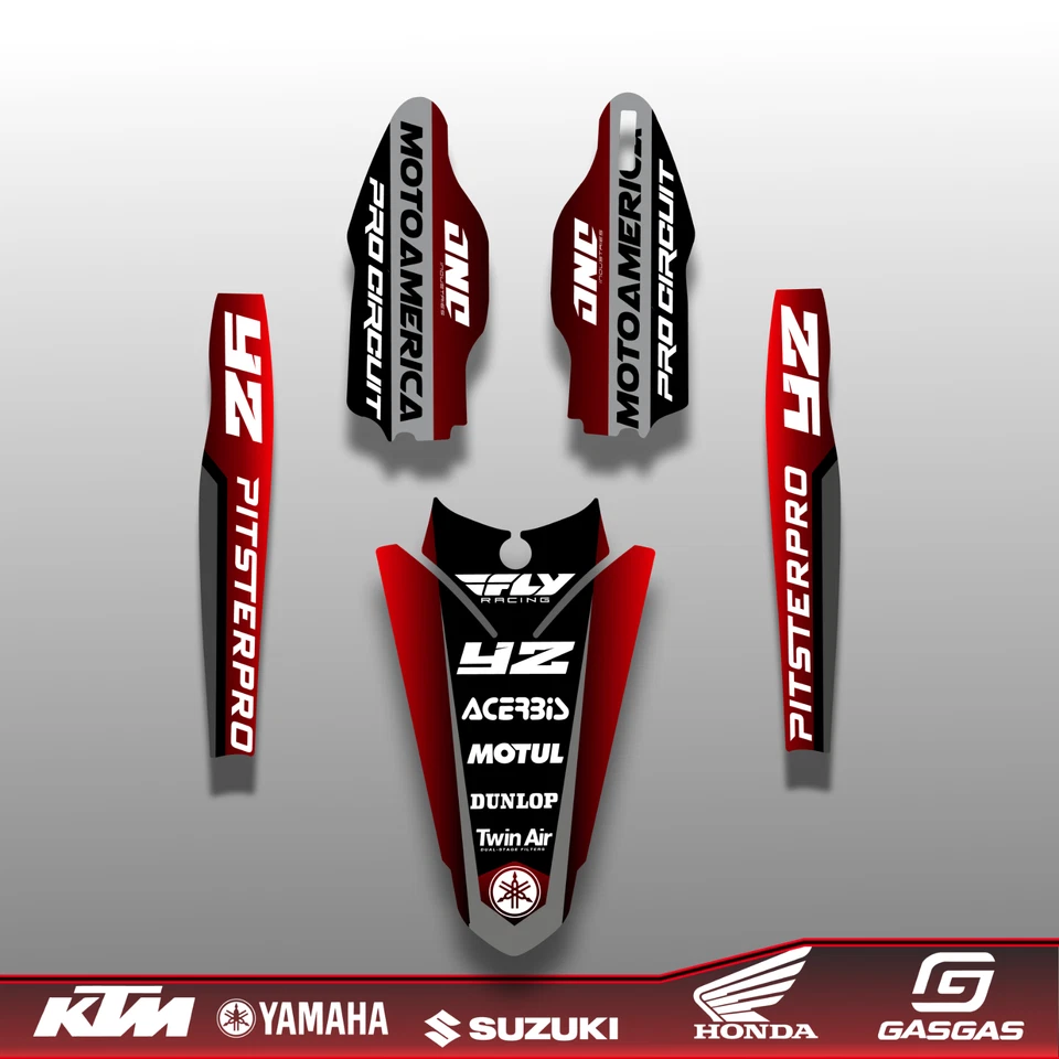 GRAPHICS KIT FOR YAMAHA YZ 250F YZ 450F 2018 2019 2020 yz450f 2018-2020 - Image 2 of 4