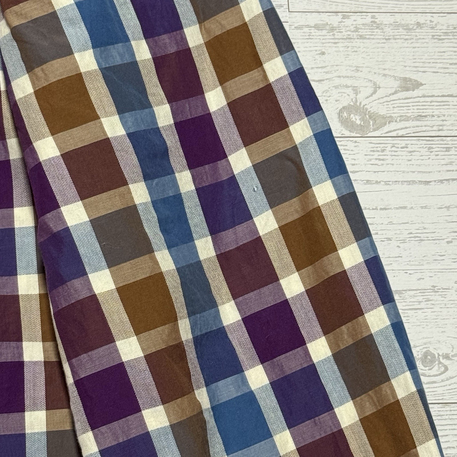 Peter Millar Multicolor Checked Collared Button D… - image 16