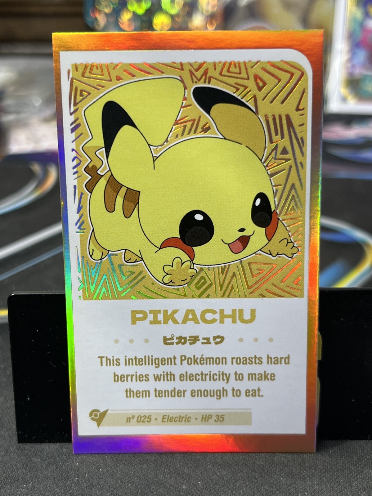 Pikachu #25 - Gold Holo - Baby Chibi Cute Collection 2024 - Pokemon Card