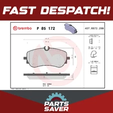 Brake Pads Set fits VW CRAFTER SY, SZ 2.0D Rear 2016 on Brembo 2H6698451 Quality