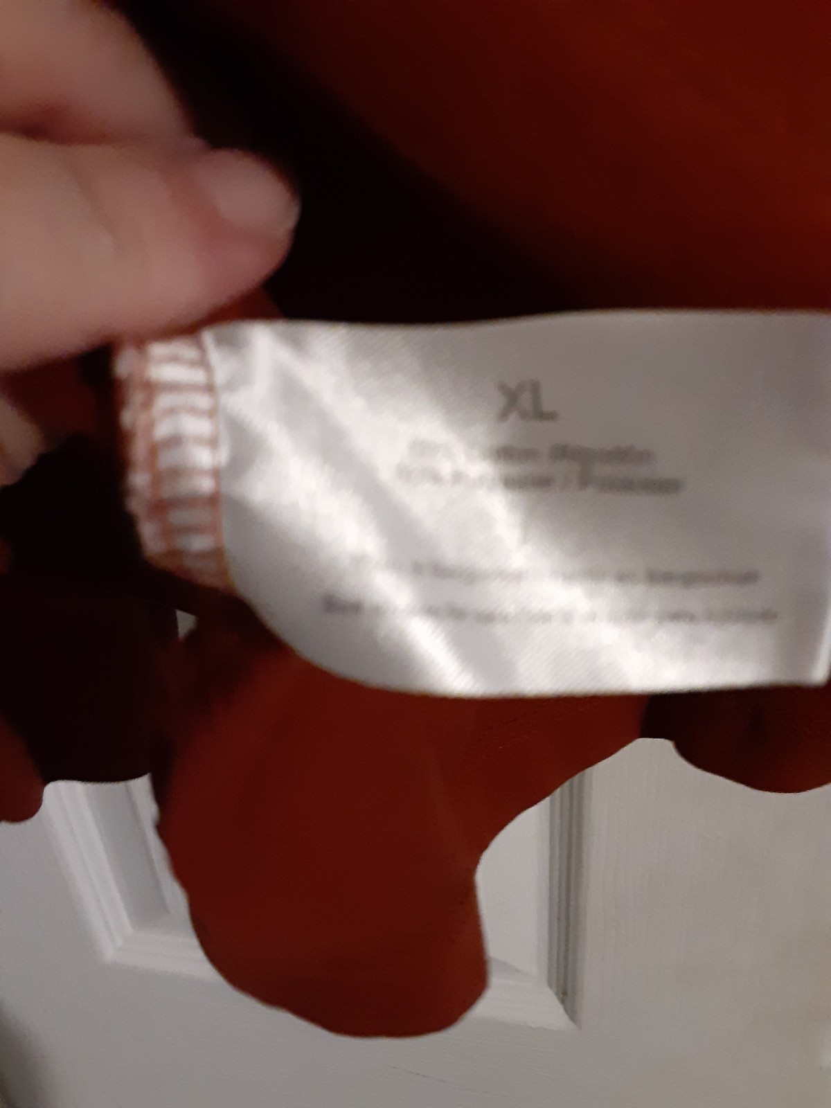 Eddie Bauer Men's Tall XL Long Sleeve Shirt Rust Brown Cotton Blend