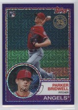 2018 Topps Series 1 Purple/Blue Wave 55/75 Parker Bridwell #50 0c2