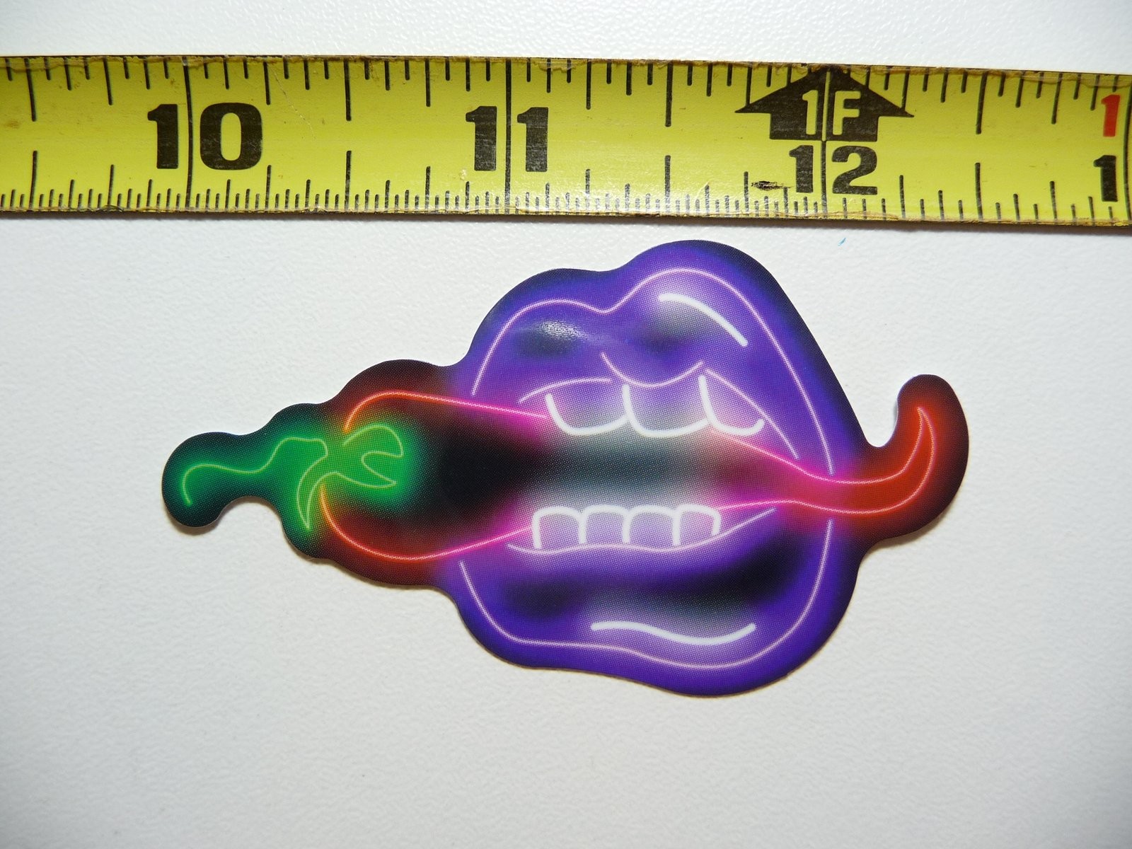 Neon Mouth Hot Pepper Sticker Decal Fun Playful Colorful