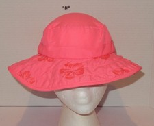 Bright Pink Child Safari Sun Hat UPF 50 Sun Protection Zone Floral One Size