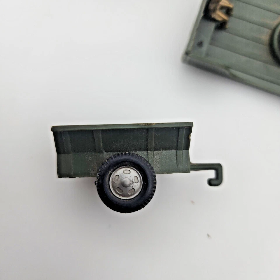 Lot of Plastic/metal Green Army Vehicles Politoys Midgetoy Zyimex Fair/Good cond - Image 4 of 4