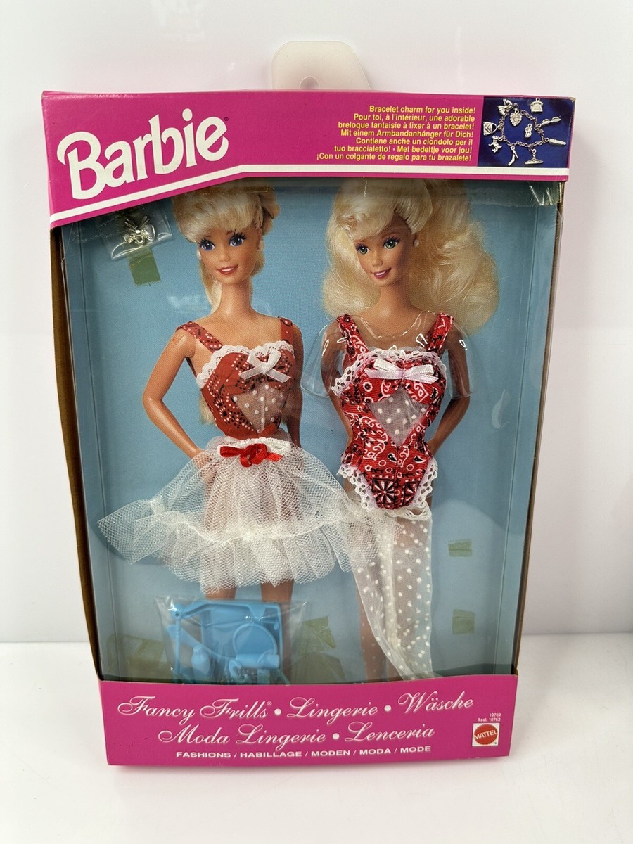 Vintage - Barbie - Fancy Frills Lingerie Underwear Mattel 1990 #5290 Lot 