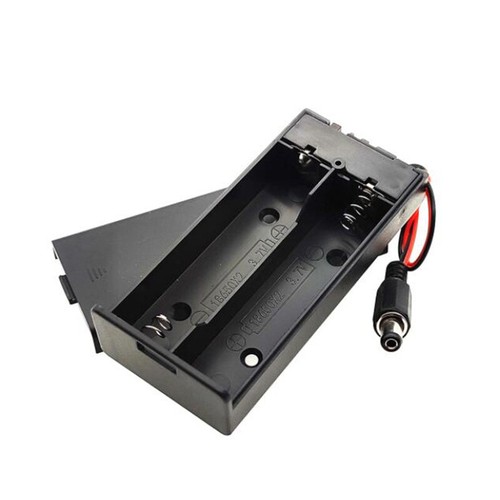 2*18650 Battery Box With Lid With ON/OFF Switch and DC 5.5*2.1MM Power Plug 3.7V - Picture 3 of 3