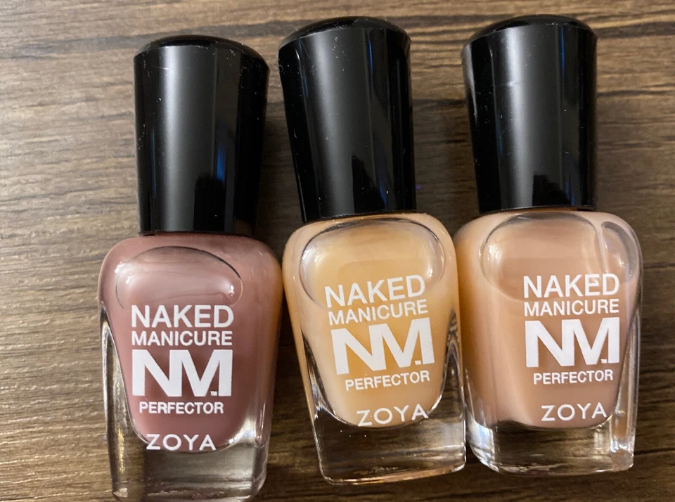 Zoya Naked Manicura 3 Piezas Mini Perfeccionador Set Nuevo en Caja Rosa Malva Desnudo Foto 2 de 4