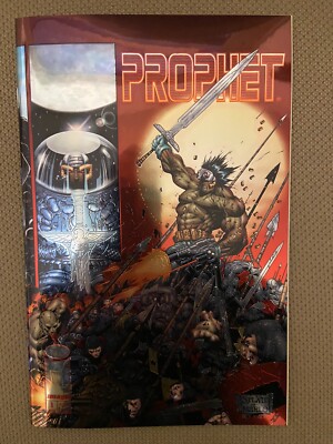 PROPHET #1 (1995) Stephen Platt Wraparound Chromium Foil Cover Image Comics VFNM