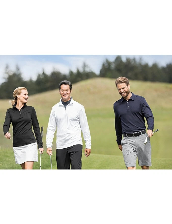 CUTTER & BUCK Pima Belfair Zip Mock 1/2 ZIP PULLOVER TOP  SZ: 2XB BCK00973 NWT - Image 2 of 2