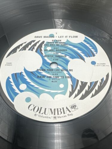 Dave Mason LET IT FLOW Vinyl LP Record Columbia 34680 W/ Hype Sticker 1977 VG+ - Picture 3 of 20