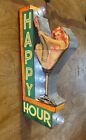 Happy Hour Martini Vintage Led Double-Sided Marquee Sign New