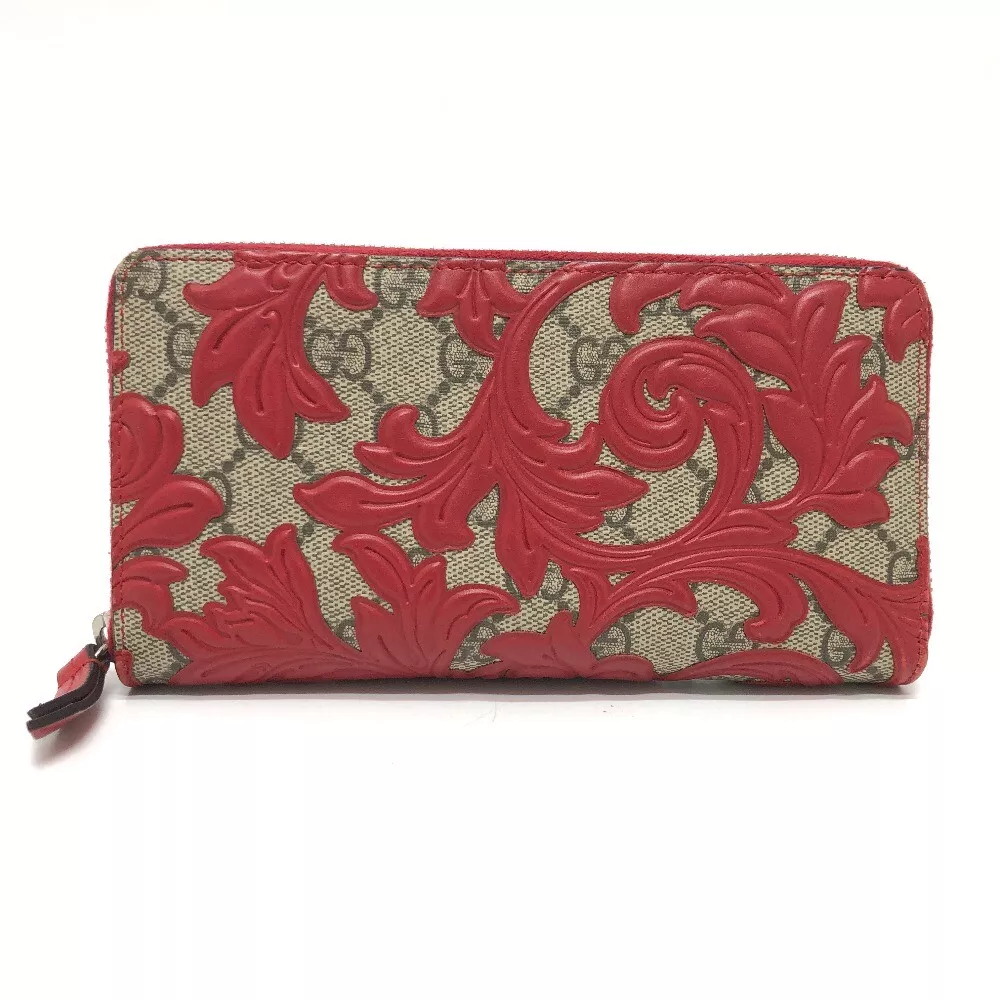 GUCCI 410102 GG Supreme Arabesque Long Wallet