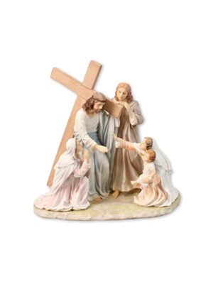 Kalvarienberg Statue / Italienischer Renaissance Künstler Paolo Veronese (1528 - 1588) 12'' h