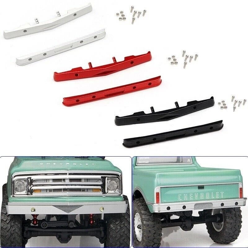 Upgrade Metal Front Rear Bumper for 1/24 Axial SCX24 AXI00001 C10 RC Crawler Car - Image 2 of 4