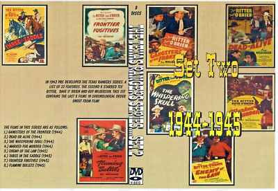 THE TEXAS RANGERS SERIES 1944-45 SET TWO ON 8 DISCS TEX RITTER STARS | eBay