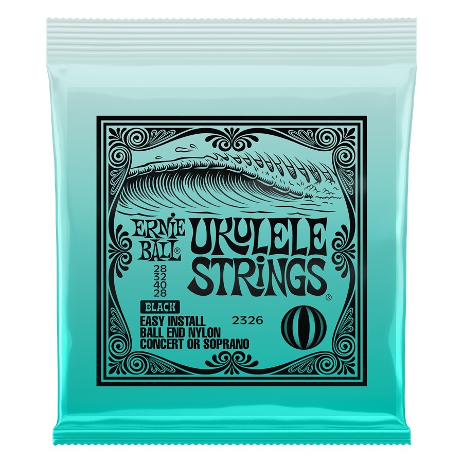ERNIE BALL 2326 NYLON UKULELE STRINGS BLACK MUTE PER CHITARRA ELETTRICA