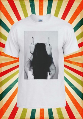 Finger Attitude Girl Sexy Hipster Herren Damen Trägershirt Tank Top Unisex T-Shirt 451