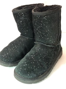 Para mujer Talla 4 Botas Ugg Bling Negro corto con diseño de diamantes de  imitación cielo de la noche | eBay