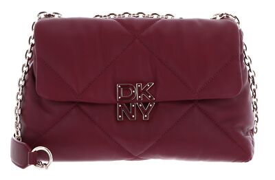 DKNY Milan Red Hook Shoulder Bag Schultertasche Burgundy weinrot Neu
