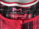 Woman’s Size Large Red Black & Green Plaid Maidenform Pajama Set New With Tags — photo 4