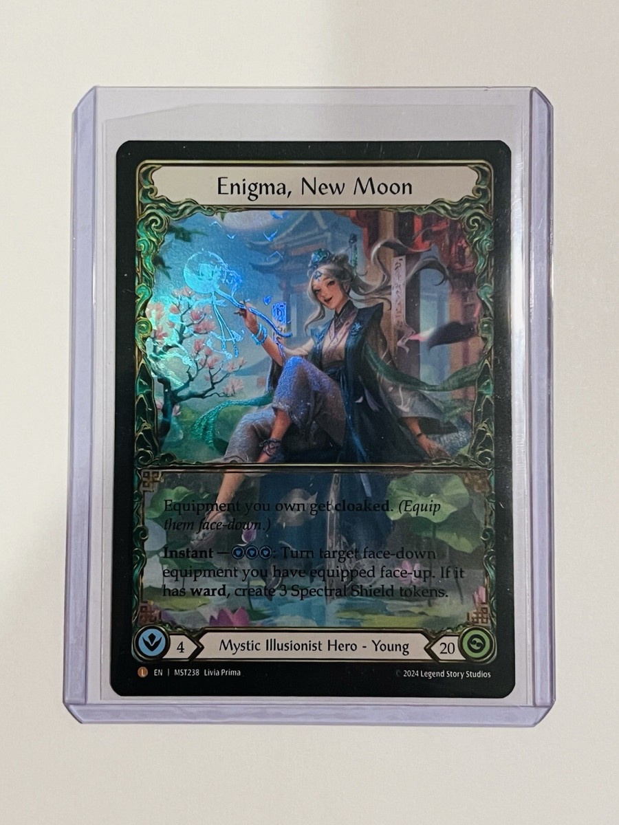 【FAB】新月のエニグマ【RAINBOW FOIL】 FAB TCG Japanese Enigma, New Moon rainbow foil and Spectral