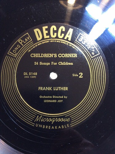 DECCA Children's Corner 24 Songs For Children Sung By Frank Luther Record DL5148 - Imagen 6 de 8