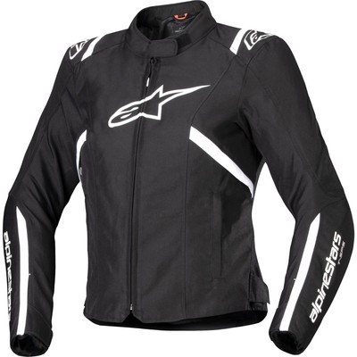 Alpinestars Damen NC Motorrad Jacke Aus Leder – Klassische Bike-Jacke Für Frauen, Schwarz, Nicht Wasserdicht