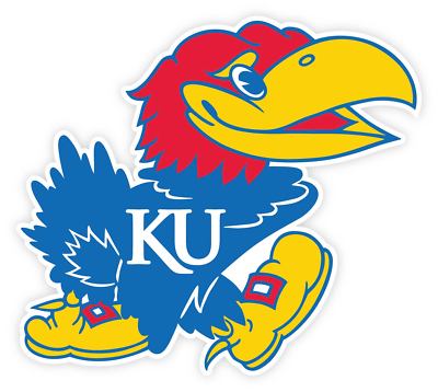 Kansas Jayhawk Vinyl Sticker Decal *SIZES* CornholeBumper